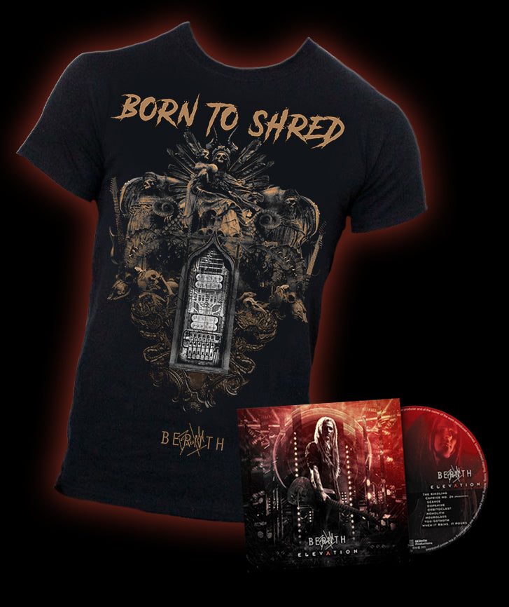 BORN TO SHRED T-Shirt + ELEVATION Digipak CD Set